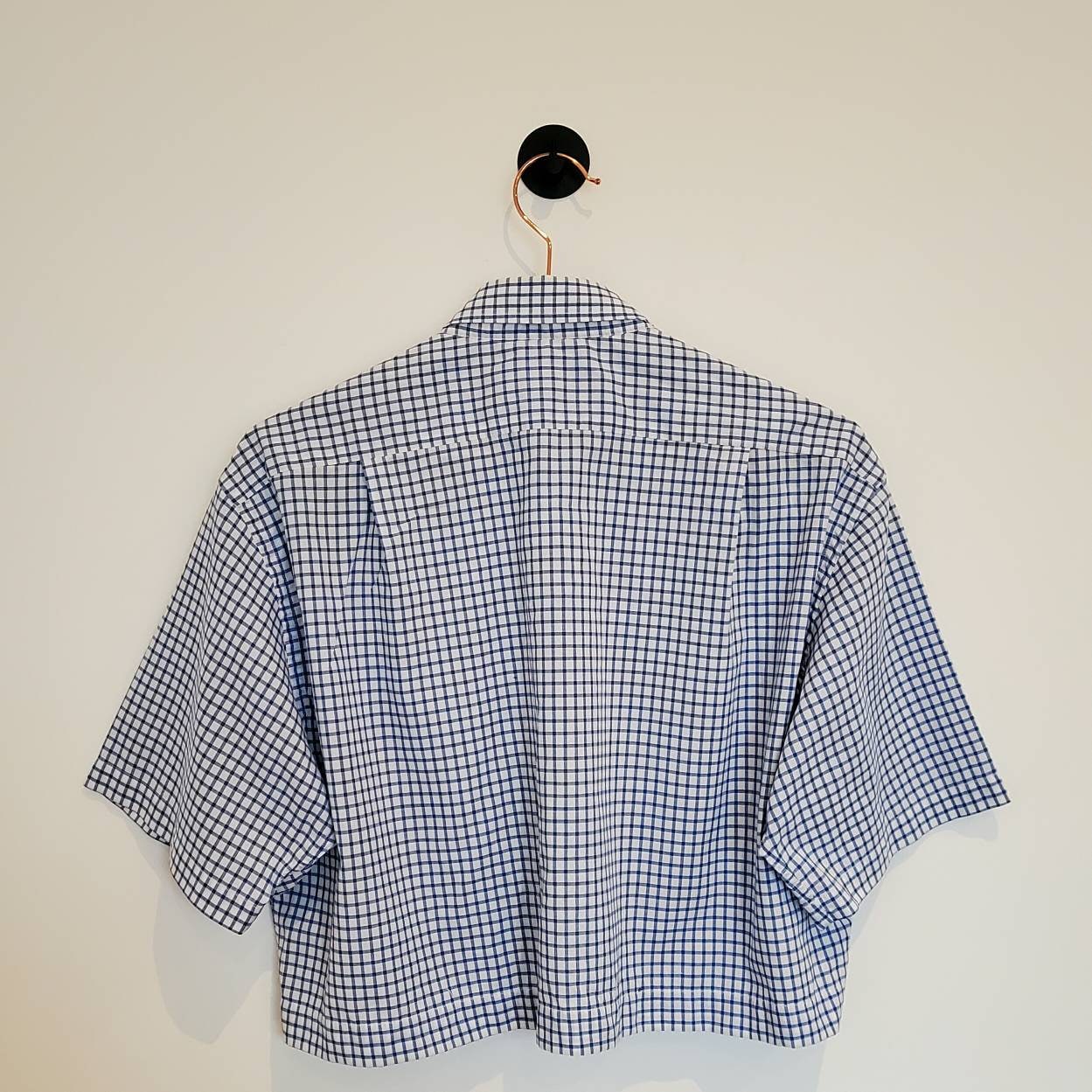 Reworked Upcycled Lacoste Crop Shirt | Size 14-16
