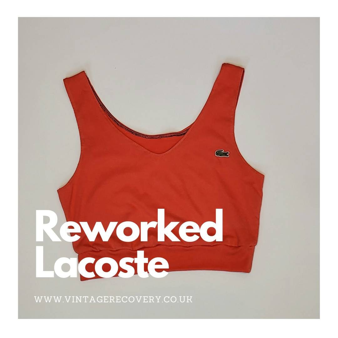Reworked Vintage Lacoste Bralette | Size 6