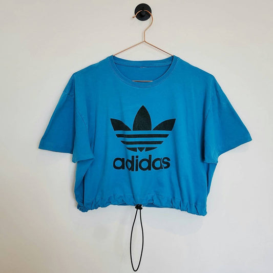 Reworked Upcycled Adidas Crop Top | Size 12-14
